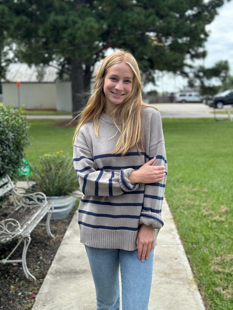 Boyfriend Stripe Sweater