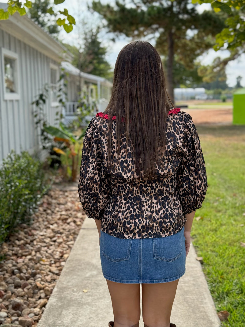 Matilda Leopard Blouse