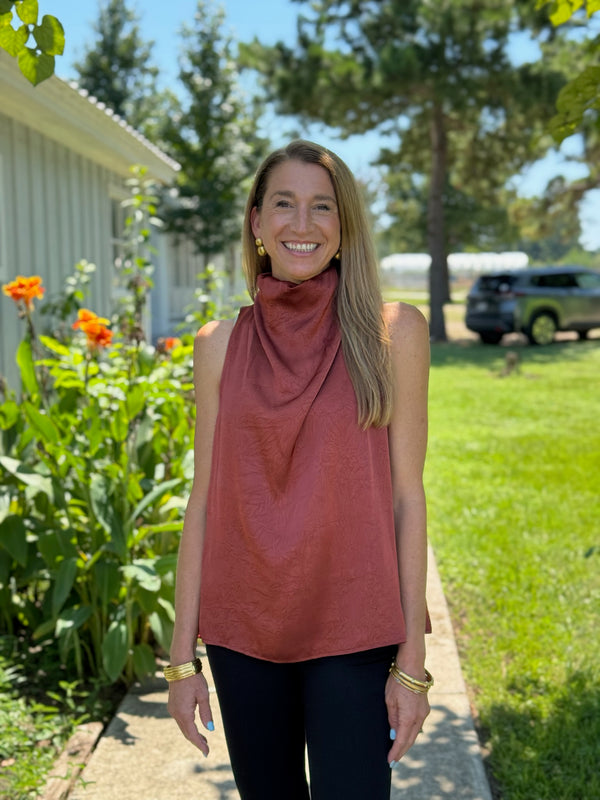Sophie Cognac Top