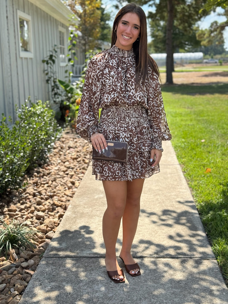 Jordan Animal Print Mini Dress