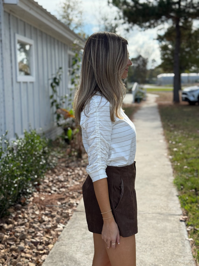 JULIA STRIPE KNIT TOP