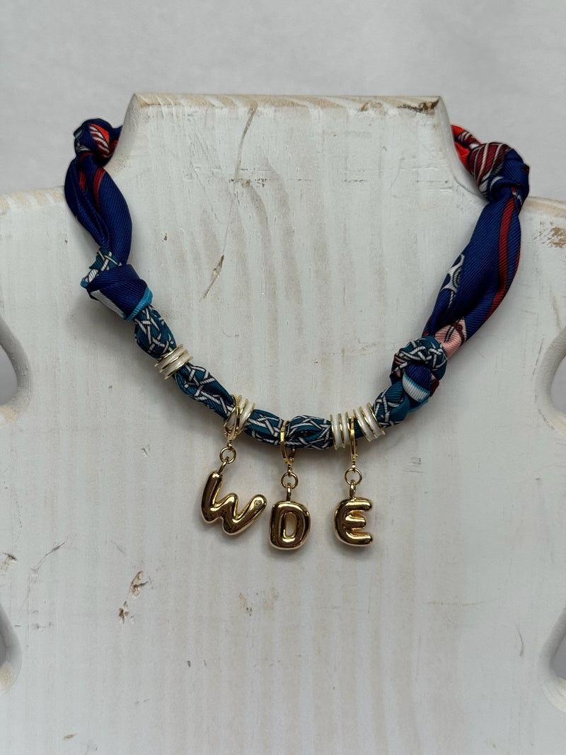 Bubble Scarf Necklace - Auburn