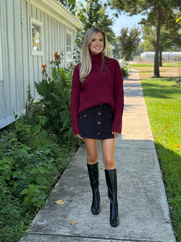 Saint-Germain Mini Skirt - Black