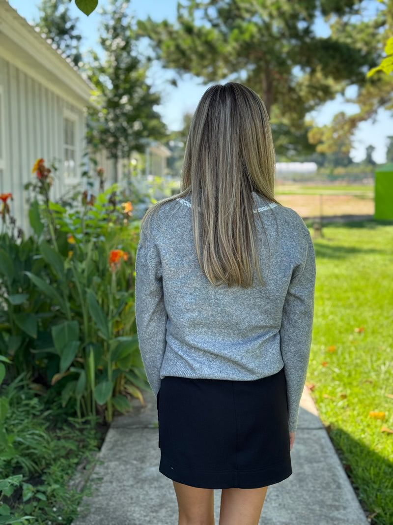 Siene V-Neck Sweater - Dark Harvest