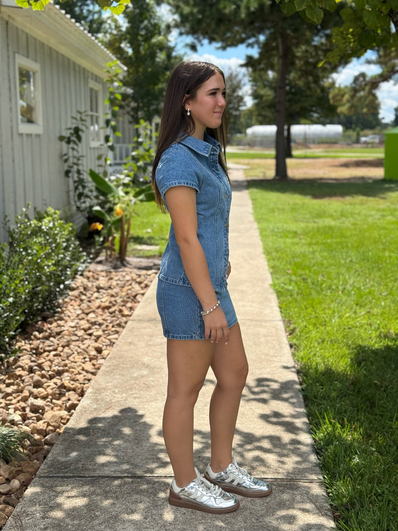 Willa Low Waist Denim Skirt