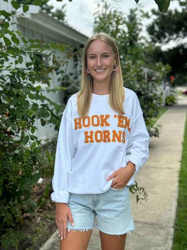 Hook 'Em Horns Crewneck