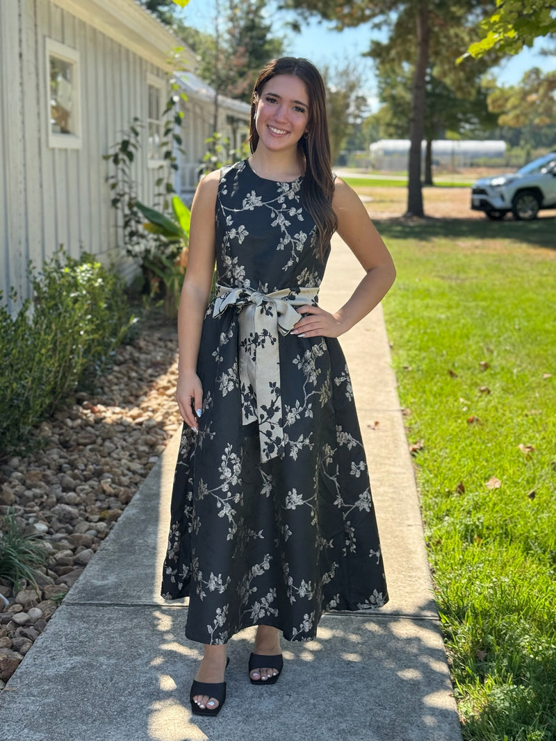 Vivian Jacquard Midi Dress