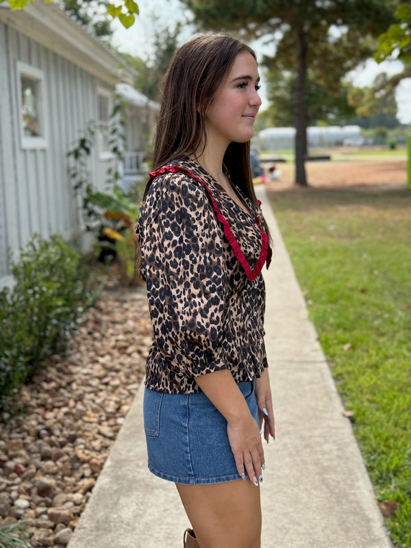 Matilda Leopard Blouse