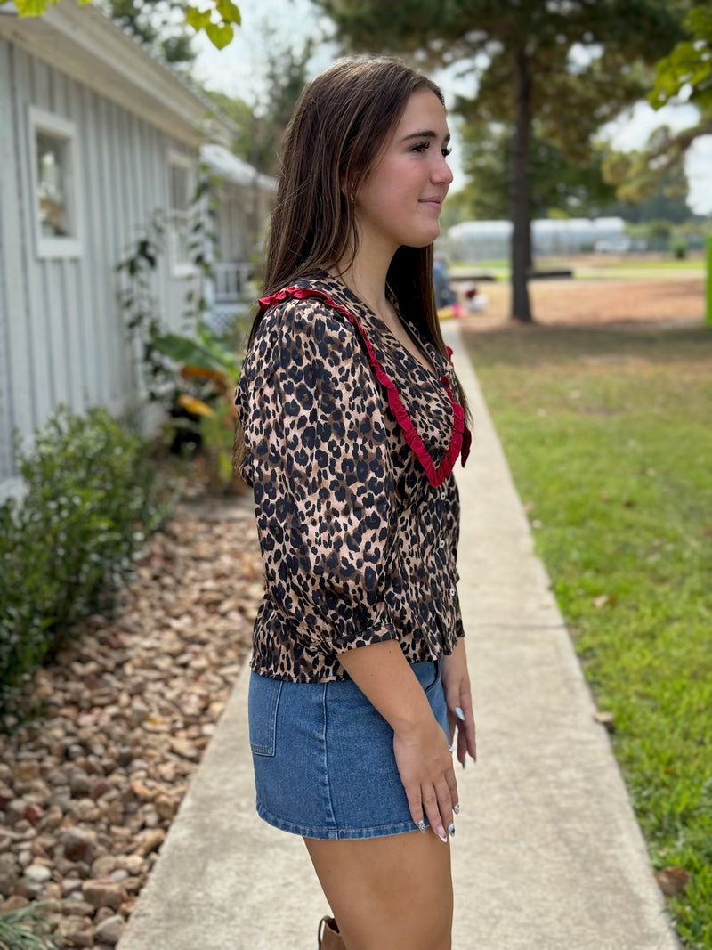 Matilda Leopard Blouse