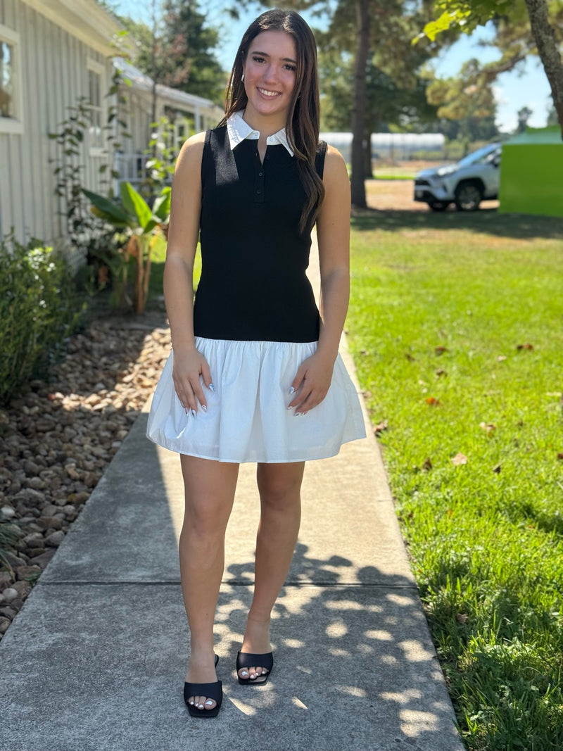 Lucia Black Mini Dress