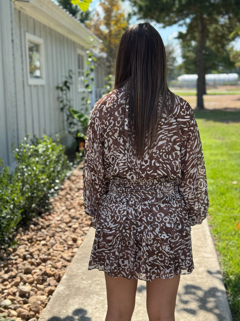 Jordan Animal Print Mini Dress