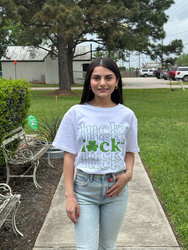 St. Patrick's Day Slogan Print Tee