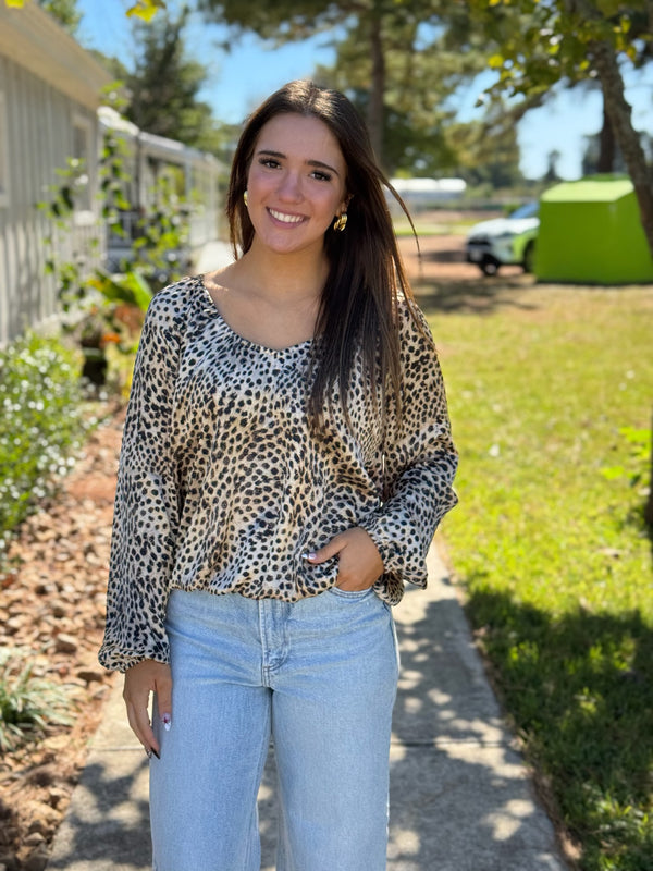 ROXY BLOUSE - LEOPARD