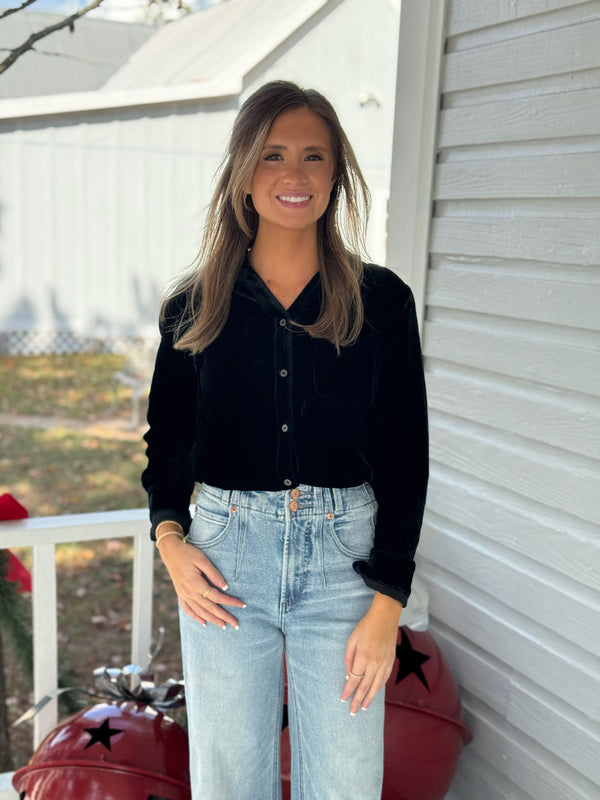 VELVET 1 POCKET SHIRT