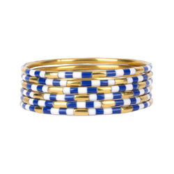 Veda Bangles - Blue/White