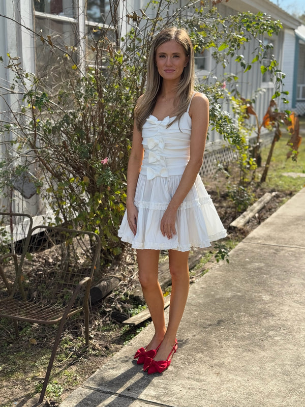 Whipped Cream Taffeta Mini Dress