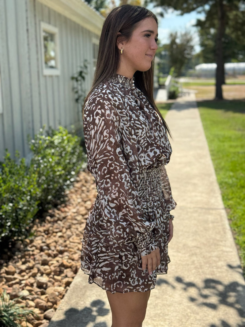 Jordan Animal Print Mini Dress
