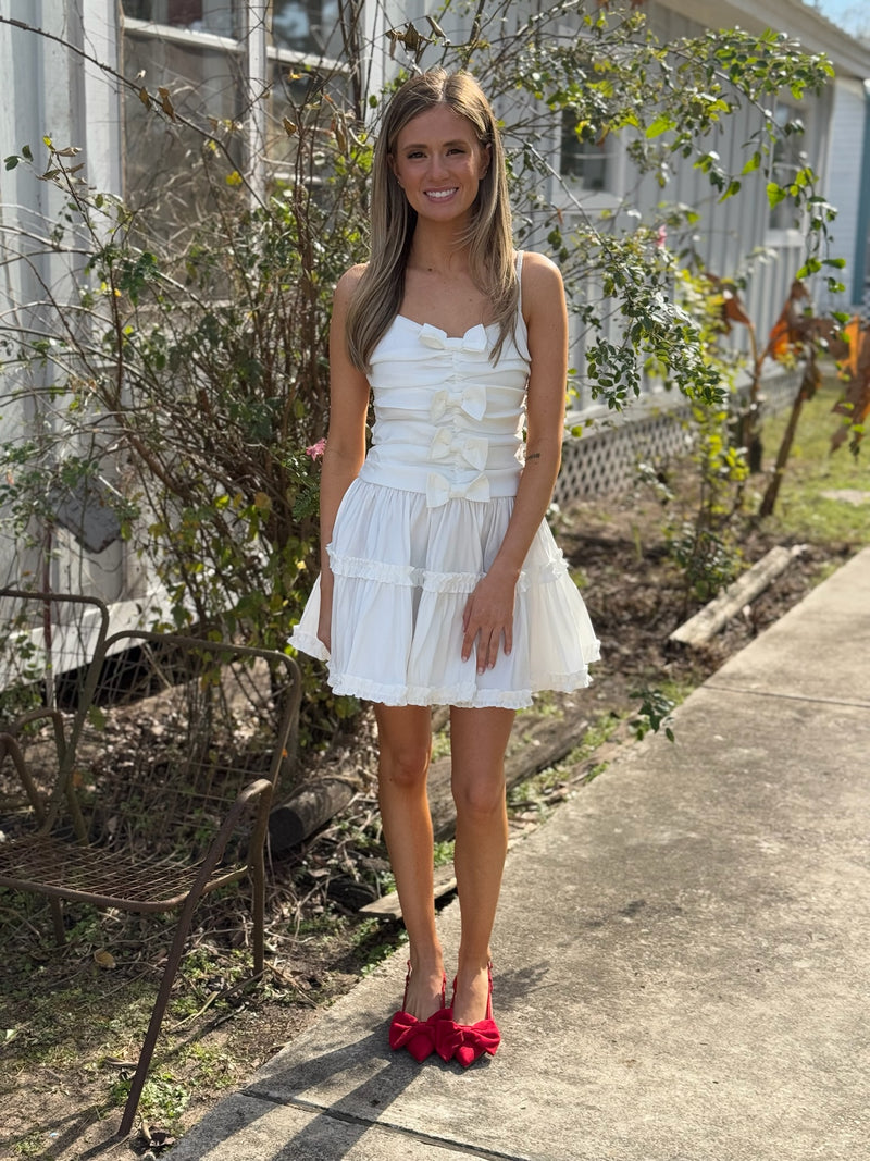 Whipped Cream Taffeta Mini Dress Cactus Flower Whipped Cream Taffeta Mini Dress Cactus Flower