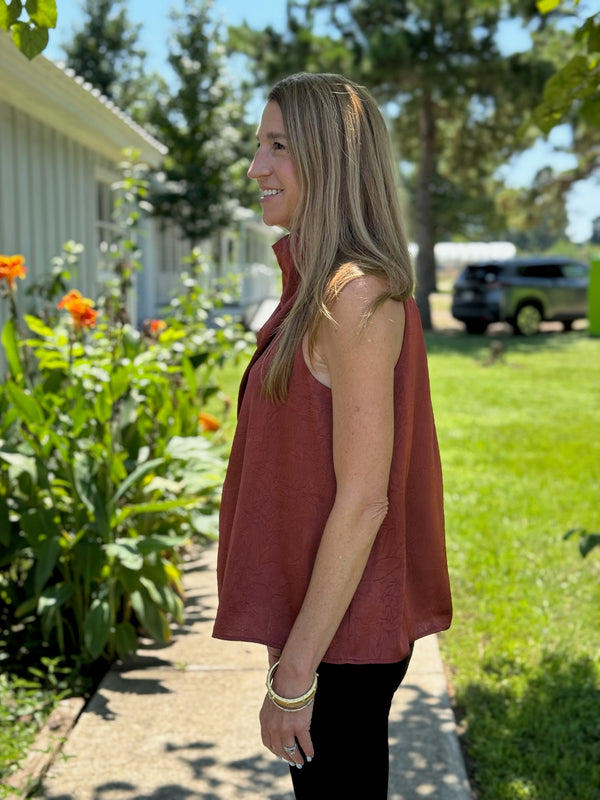 Sophie Cognac Top
