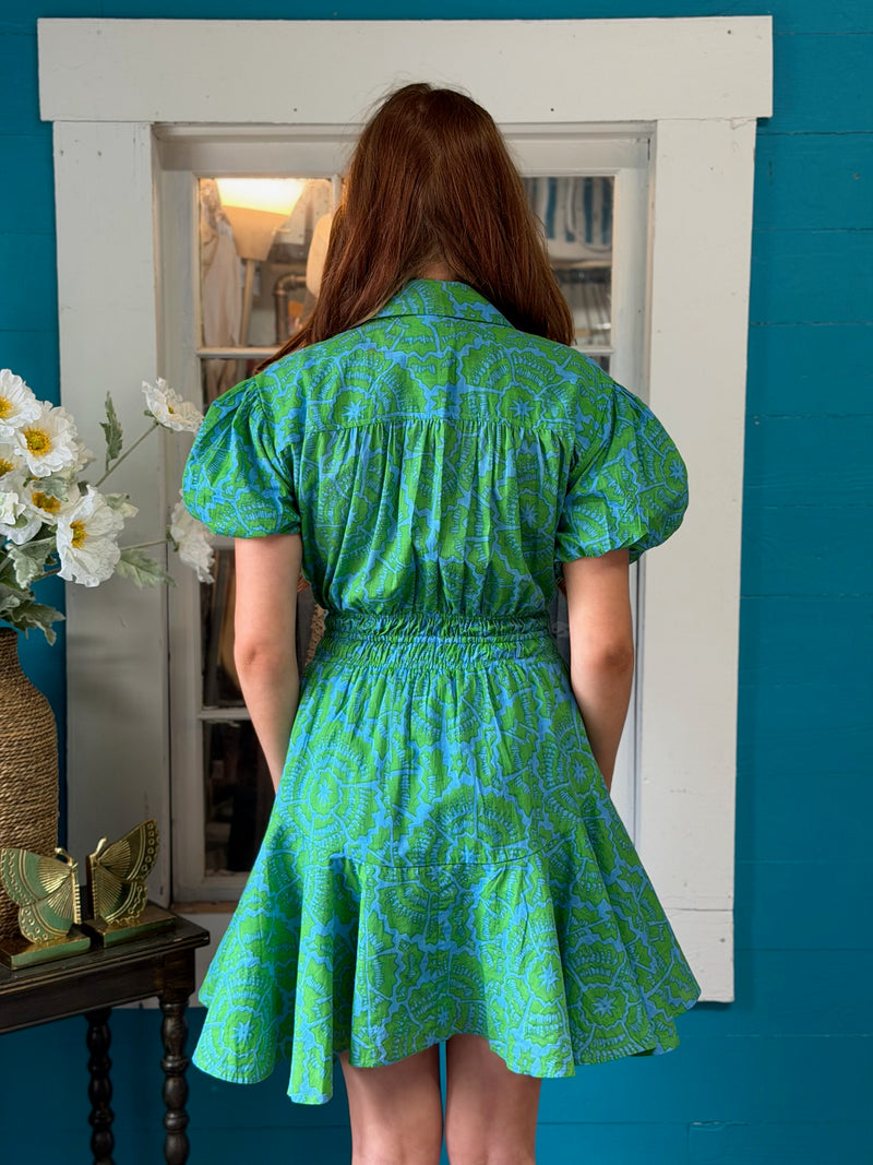 drop hem shirt dress The Drop Waist Shirt Dress Blue Dawn / L