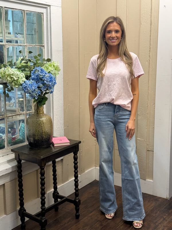ALSA MID RISE WIDE LEG JEANS