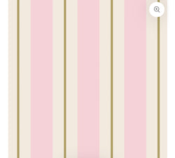 Pink & Gold Awning Stripe Guest Napkin