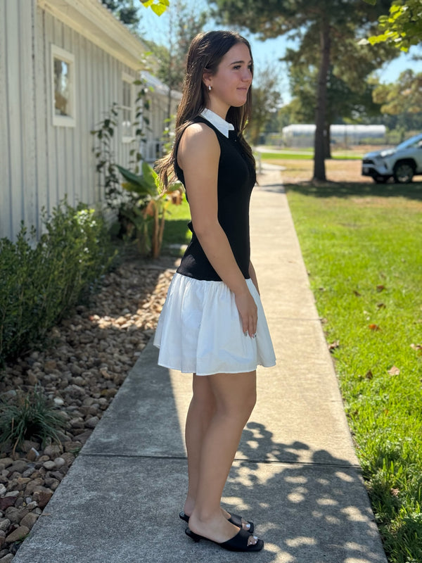 Lucia Black Mini Dress