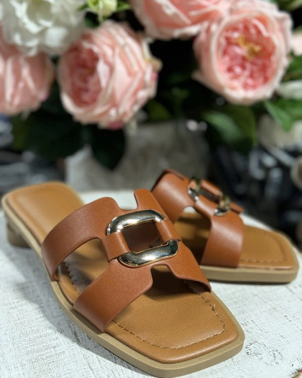 Feng Sandals Cognac