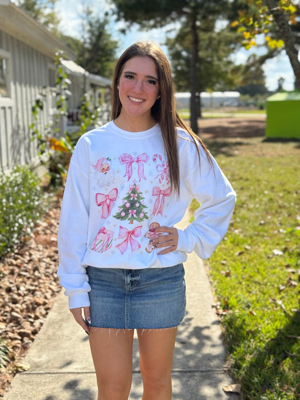 Christmas Collage Oversized Sweatshirt