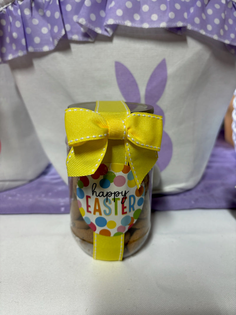 Pint Jar of Chocolate Chip Cookies with Easter Sentiments