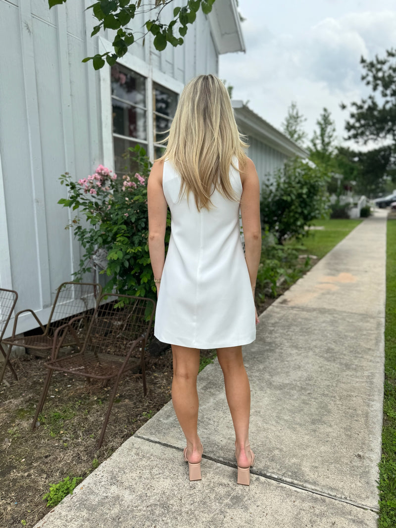 Little White Dress with a Bow