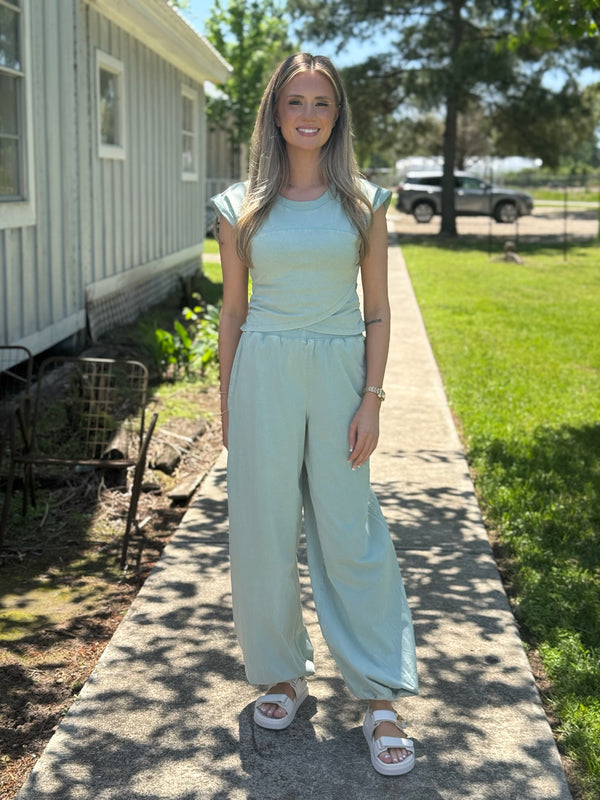Lily Top - Topaz Green