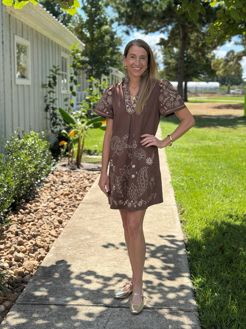 Michay Embroidery Detailed Dress