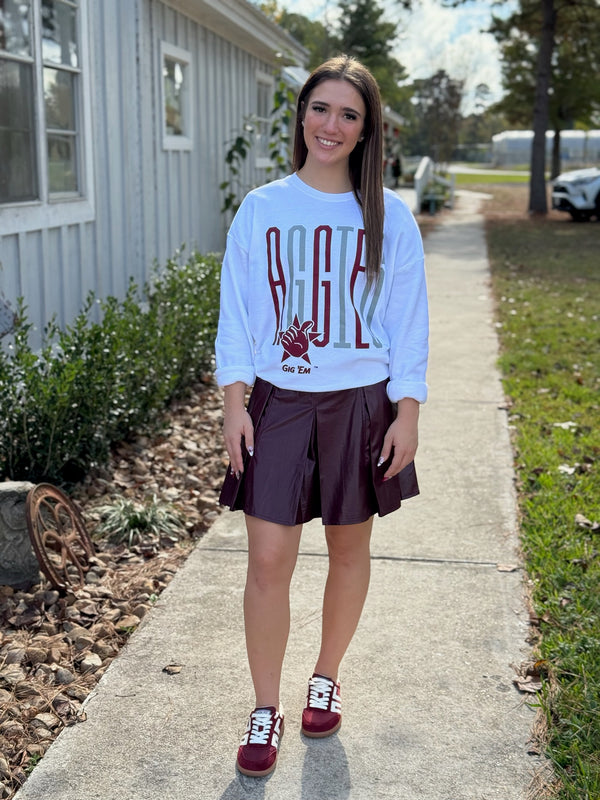 Goal Post Crewneck Fleece - Texas A&M University
