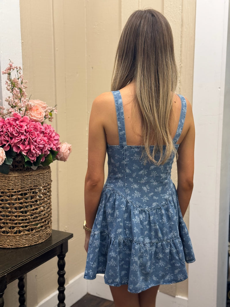 Sophia Denim Mini Dress