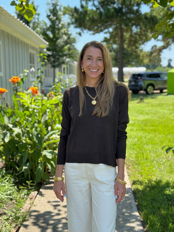 Mikah Dark Brown Sweater