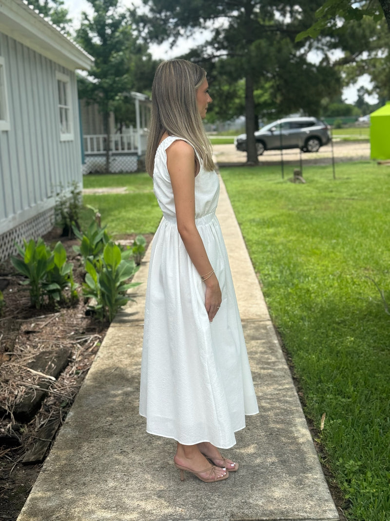 Melina Seersucker Dress S