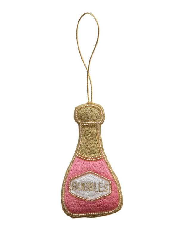 Fabric Champagne Ornament