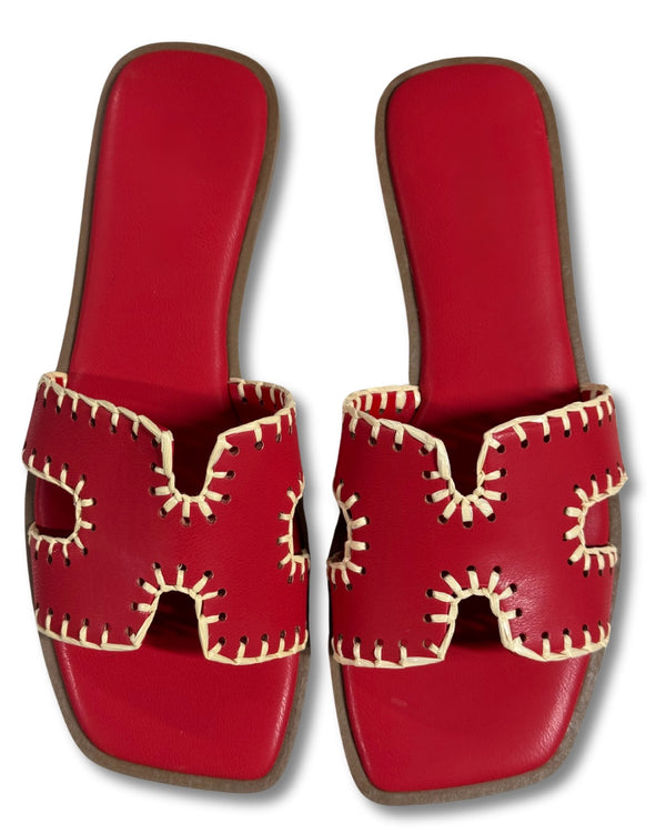 Finity Sandals Red