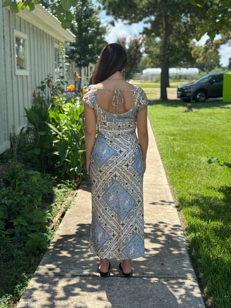 black and blue vancouver dress code Counting on Spring Babydoll Dress in Dusty Blue – Allure Clothing Boutique main image 0