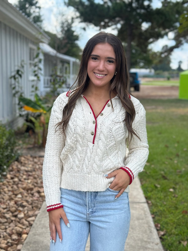 CHARLOTTE CABLE SWEATER