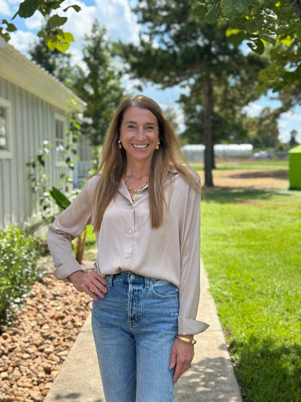 Adeline Champagne Top