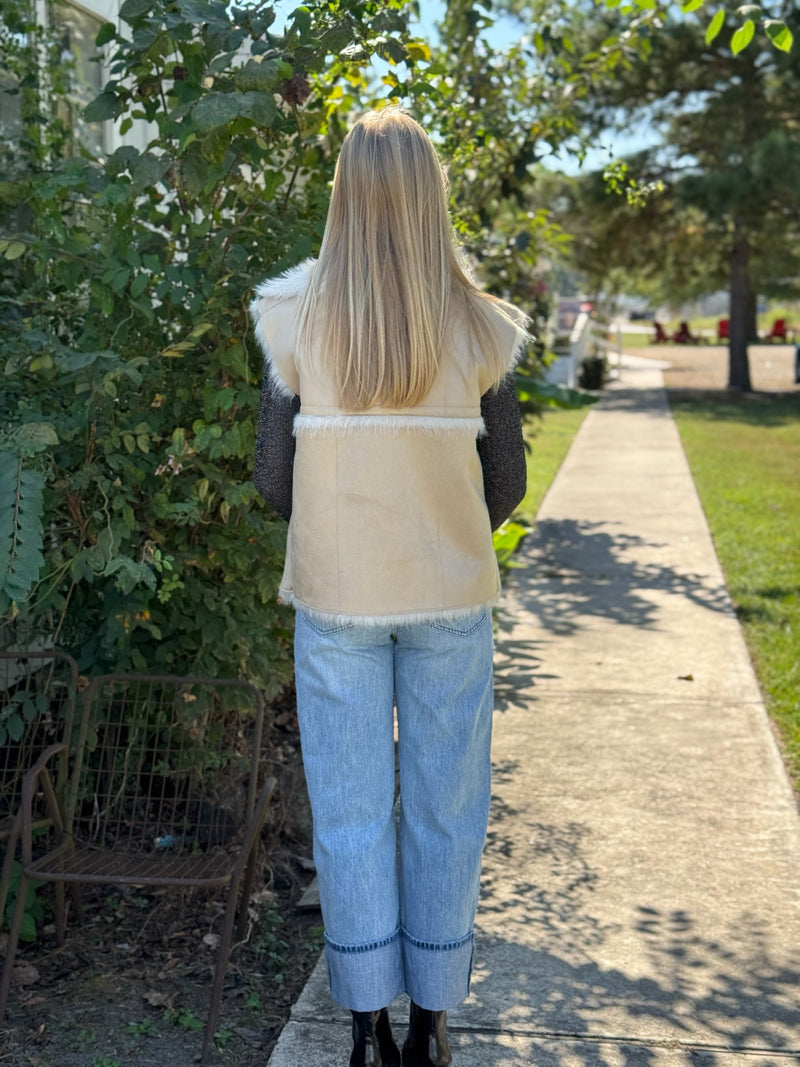 Jenna Long Faux Fur Vest