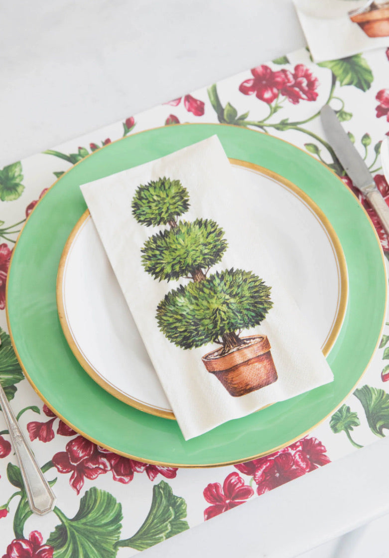 Topiary Cocktail Napkin