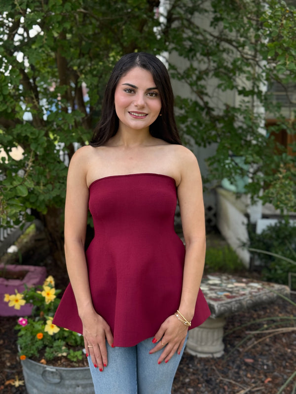 Mila Burgundy Sweater