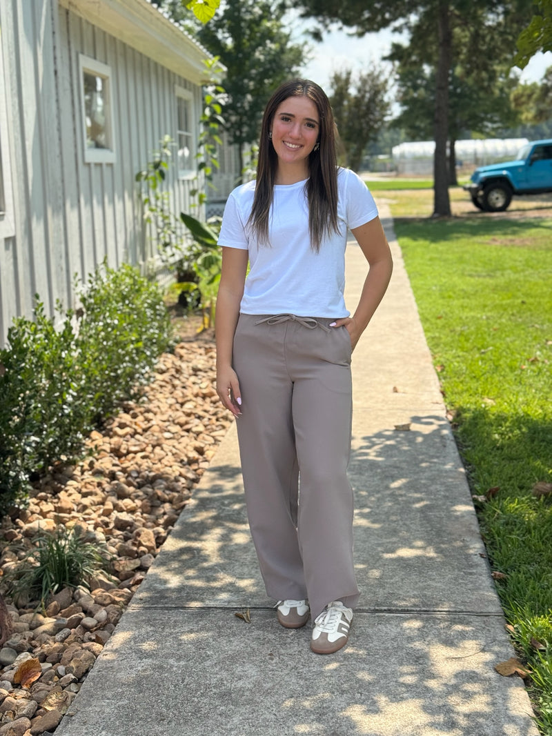 Merry Drawstring Pull-On Pants