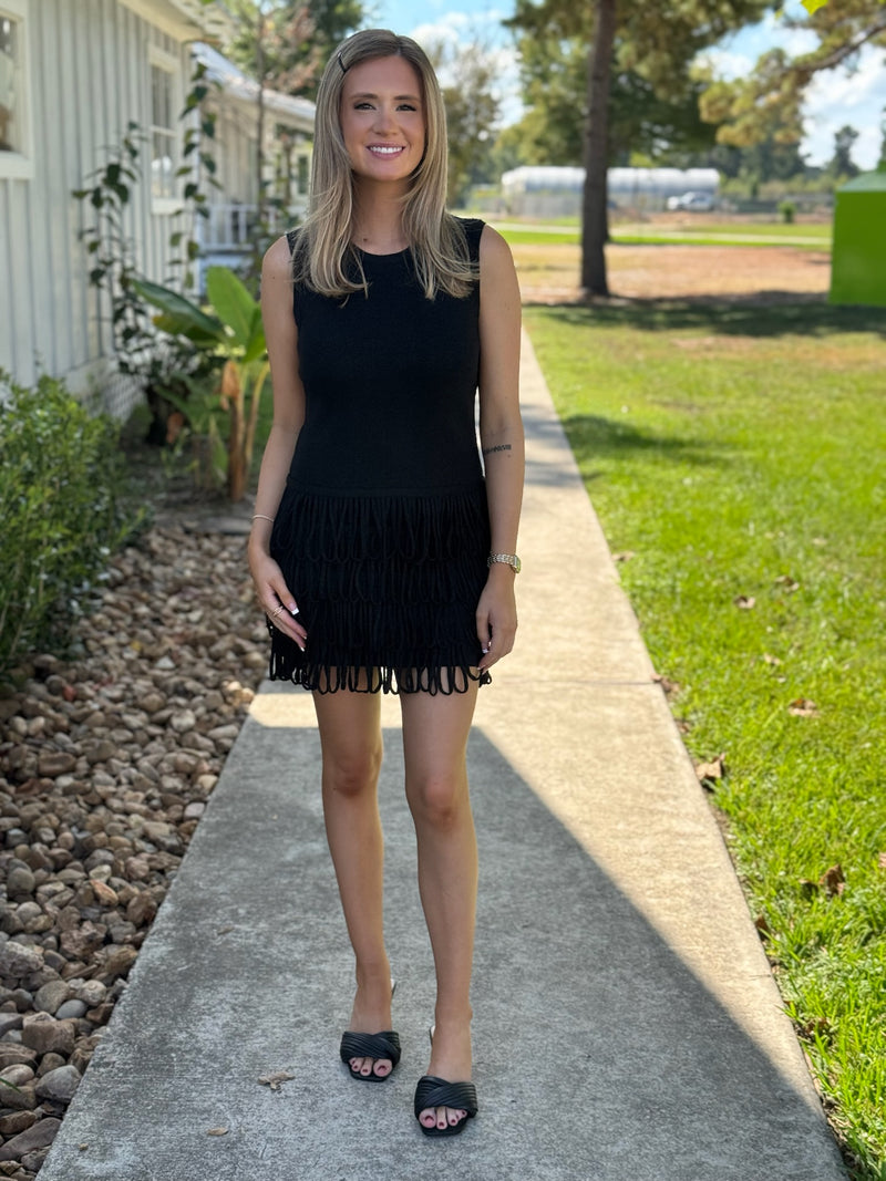 Isabella Black Mini Skirt