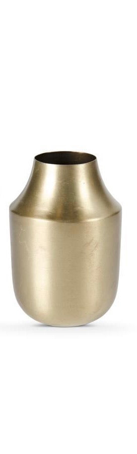 Brushed Gold Tapered Vase - 4.75 Inch