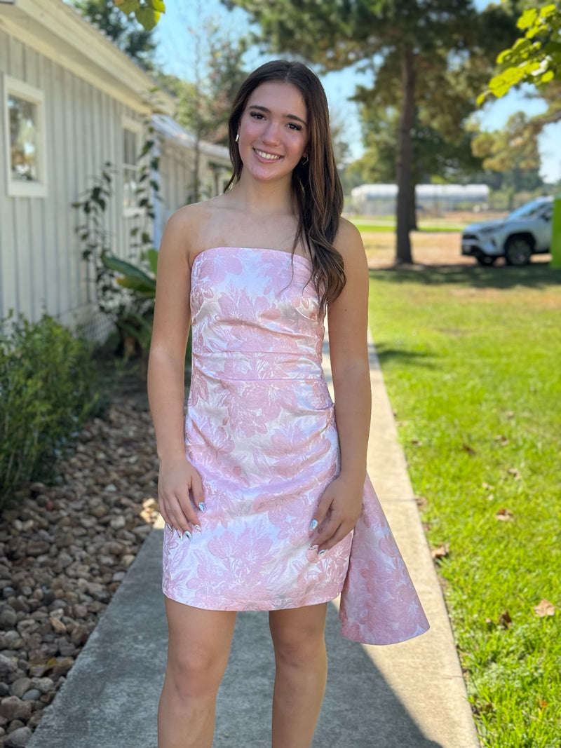 Elle Lace-up Back Mini Dress