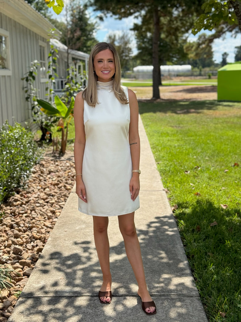 Cora Ecru Mini Dress